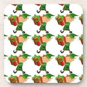 ELVES PRENNENT LE DESSOUS DE VERRE DE NOËL