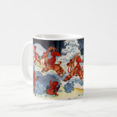 Elves Racing Yule Goats! Koffiemok (Voorkant links)