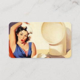  Elvgren Cruiseschip Retro Pin Up Meisje Visitekaartje