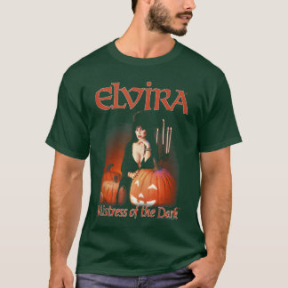 Elvira Meesteres van de Donkere Pompoen Halloween T-shirt