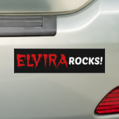 Elvira Rocks Bumpersticker (Op auto)
