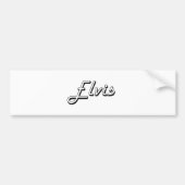Elvis Classic Retro Name Design Bumpersticker (Voorkant)