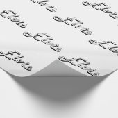 Elvis Classic Retro Name Design Cadeaupapier (Hoek)