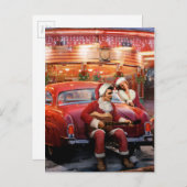 Elvis en Marilyn Christmas Feestdagenkaart (Voorkant / Achterkant)