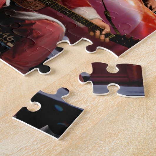 Elvis en Marilyn Kerstmis Legpuzzel (Zijkant)
