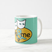 "Elvis et MOI" tasse de classique d'Aqua de 11 (Devant droit)