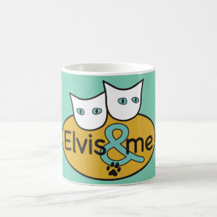 "Elvis et MOI" tasse de classique d'Aqua de 11