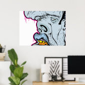 Elvis heeft het gebouw verlaten poster (Thuiskantoor)