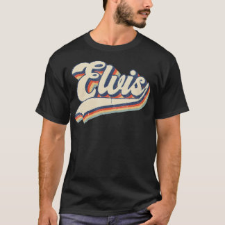 Elvis Name Personalized Vintage Retro Gift Mannen T-shirt