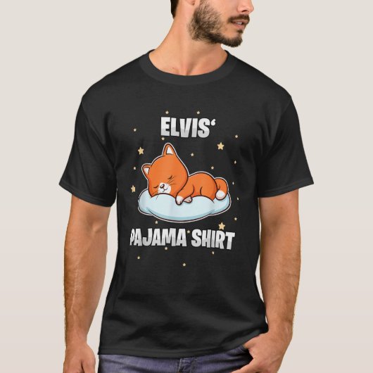 Elvis Pajama Personalized Sleeping T-shirt (Voorkant)