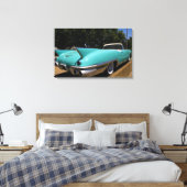 Elvis Presley's Green Cadillac Converteerbaar in Canvas Afdruk (Insitu (Slaapkamer))