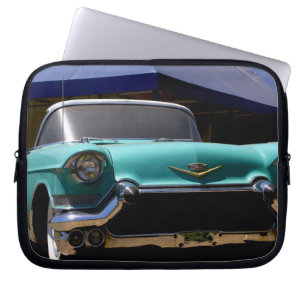 Elvis Presley's Green Cadillac Converteerbaar in Laptop Sleeve