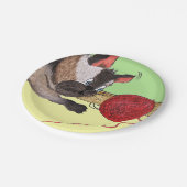 Elvis's Red Yarn Paper Bord (Gekanteld)