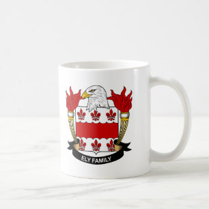 Ely Family Crest Koffiemok