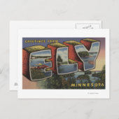 Ely, MinnesotaLarge Letter ScenesEly, MN Briefkaart (Voorkant / Achterkant)