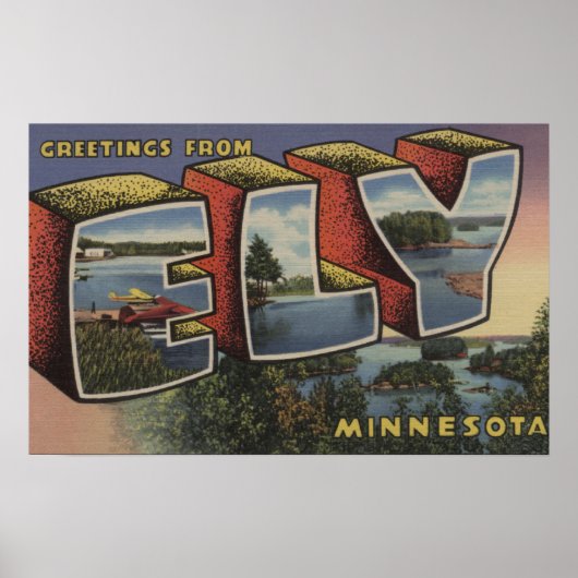 Ely, MinnesotaLarge Letter ScenesEly, MN Poster (Voorkant)