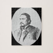 Ely Samuel Parker (1828-95) Seneca Chief and Feder Legpuzzel (Verticaal)