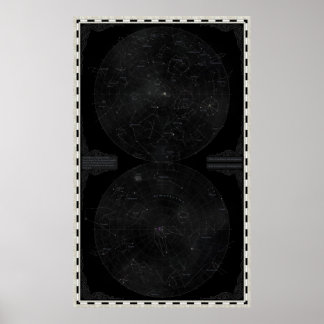 Elyden Constellation Chart Poster