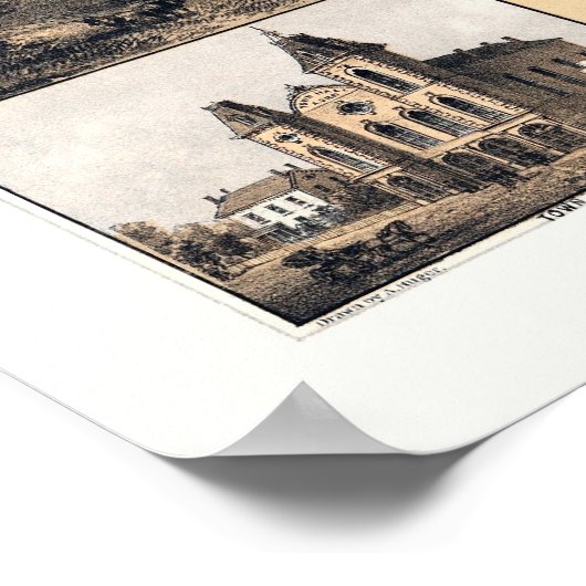 Elyria, OH Panoramic Map - 1868 Poster (Hoek)