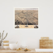 Elyria, OH Panoramic Map - 1868 Poster (Keuken)