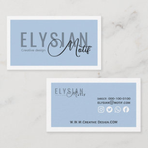 Elysian Motif Creative Visitekaartje