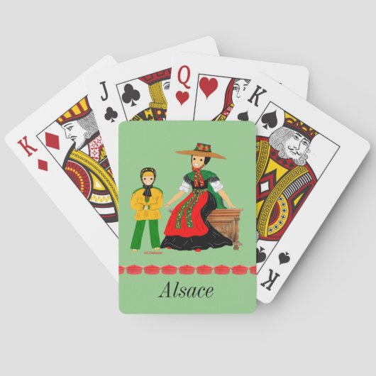 Elzas, Munster, Frankrijk Pokerkaarten (Achterkant)