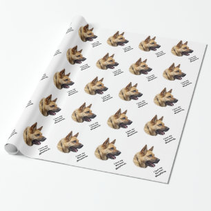 Elzassisch Duits herderderportret Cadeaupapier