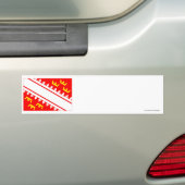 Elzassische vlag bumpersticker (Op auto)