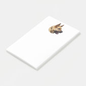Elzatians Duits herderportret Post-it® Notes (Schuin)