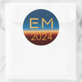 EM2024 ronde sticker (Tas)