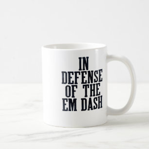 Em Dash Interpunctie Fan Redacteur Lezer Schrijver Koffiemok