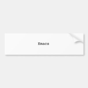 Emacs Bumpersticker
