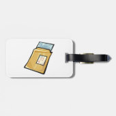 Email Envelope Digital Mail and Newsletter Bagagelabel (Achterkant horizontaal)