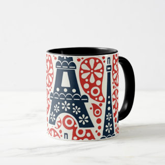 Emaille Paris Folk Floral Combo Mok