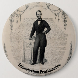 Emancipatie Proclamatie Ronde Button 6,0 Cm