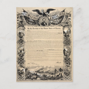 Emancipatie Proclamation Print Briefkaart