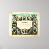 Emancipation Proclamation by E. Knobel (1865) Canvas Afdruk (Voorkant)
