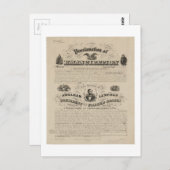 Emancipation Proclamation Reprint van A. Kidder Briefkaart (Voorkant / Achterkant)