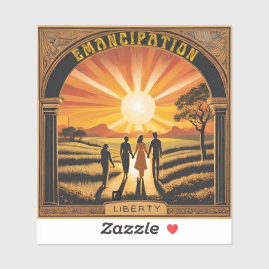 "Emancipation Sunrise" Sticker (Vel)