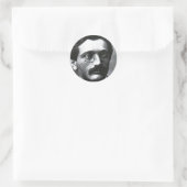 Emanuel Lasker Ronde Sticker (Tas)