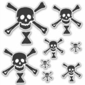 Emanuel Wynne Pirate Flag Jolly Roger Sticker (Voorkant)
