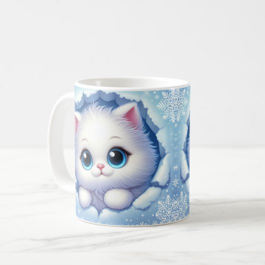 Emballage 3D Kitten Mug unique - Conception de la  (Devant gauche)