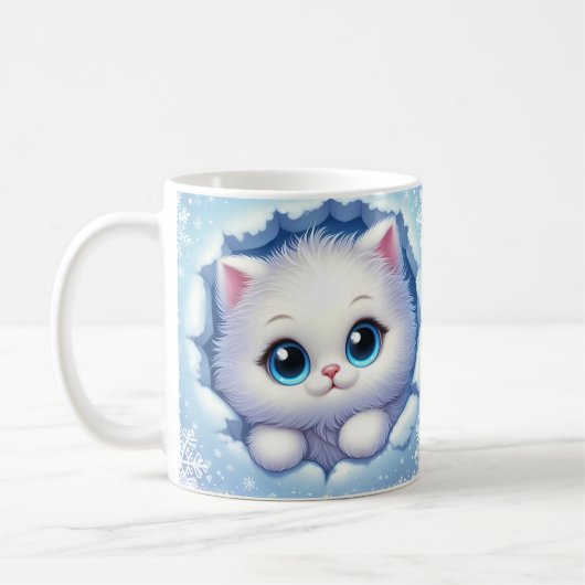 Emballage 3D Kitten Mug unique - Conception de la  (Gauche)