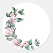 Emballage autocollant mariage Magnolia transparent (Devant)