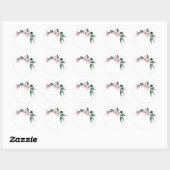 Emballage autocollant mariage Magnolia transparent (Feuille)