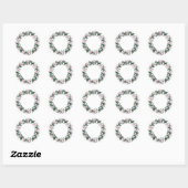 Emballage autocollant mariage Magnolia transparent (Feuille)