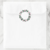 Emballage autocollant mariage Magnolia transparent (Sac)