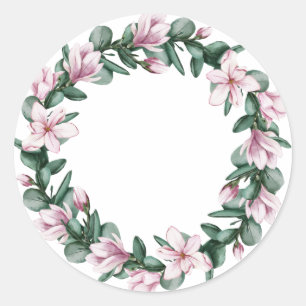 Emballage autocollant mariage Magnolia transparent