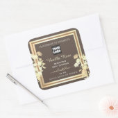 Emballage Brown de produits Étiquettes Gold Frame (Enveloppe)