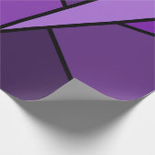 Emballage cadeau Abstrait en polygones violets (Coin)